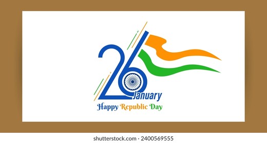 Vector illustration of Happy Republic Day social media feed set template 