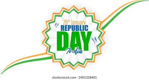 Vector illustration of Happy Republic Day social media feed set template 