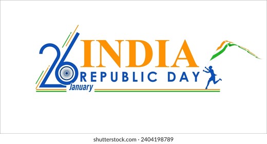 Vector illustration of Happy Republic Day social media feed set template 