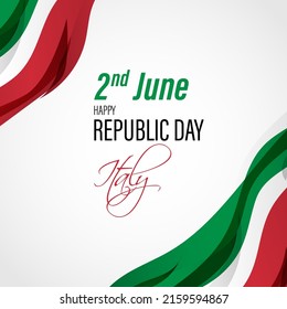 vector illustration  for happy republic day-Italy