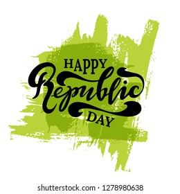 Vector illustration of Happy Repyblic Day with the inscription for packing product
