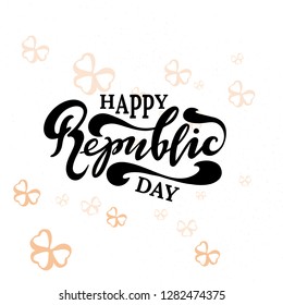 Vector illustration of Happy Repyblic Day with the inscription for packing product