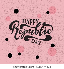 Vector illustration of Happy Repyblic Day with the inscription for packing product