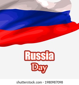 vector illustration for happy Russia day-12 June, also knows as happy independence day.