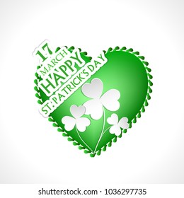 Vector illustration of Happy Saint Patrick's Day.