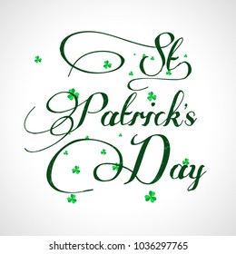 Vector illustration of Happy Saint Patrick's Day.