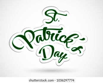 Vector illustration of Happy Saint Patrick's Day.