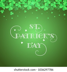 Vector illustration of Happy Saint Patrick's Day.