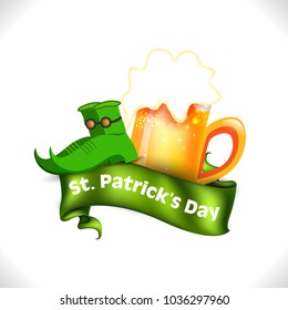 Vector illustration of Happy Saint Patrick's Day.