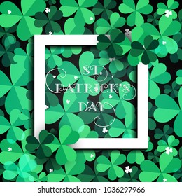 Vector illustration of Happy Saint Patrick's Day.