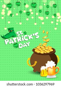 Vector illustration of Happy Saint Patrick's Day.