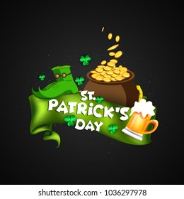 Vector illustration of Happy Saint Patrick's Day.