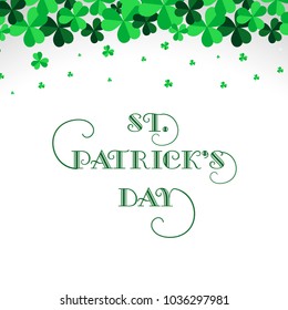 Vector illustration of Happy Saint Patrick's Day.