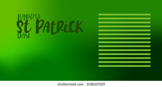 Vector illustration of Happy Saint Patrick's Day logotype. Hand sketched Irish celebration design. Beer festival lettering typography icon. Hand drawn typography badge with shamrock.
