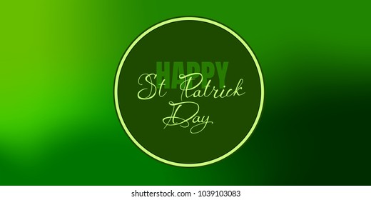 Vector illustration of Happy Saint Patrick's Day logotype. Hand sketched Irish celebration design. Beer festival lettering typography icon. Hand drawn typography badge with shamrock.
