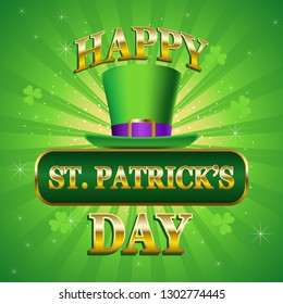 Vector illustration of Happy Saint Patrick's Day symbol