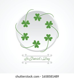 Vector illustration of Happy Saint Patrick's Day Stock Vector