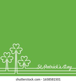 Vector illustration of Happy Saint Patrick's Day Stock Vector