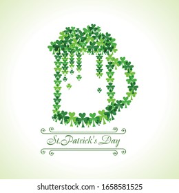 Vector illustration of Happy Saint Patrick's Day Stock Vector