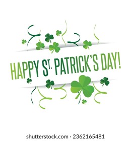 Vector illustration of Happy Saint Patrick's Day