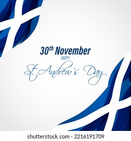 Vector Illustration For Happy St. Andrews Day