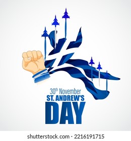 vector illustration for happy St. Andrews day