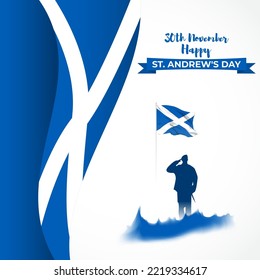 vector illustration for happy St. Andrews day