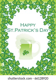 vector illustration for happy st. patrick's day