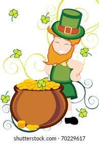 vector illustration for happy st patricks day celebration