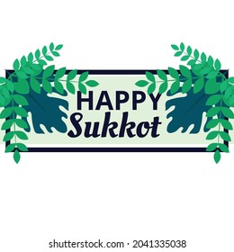 Vector illustration of Happy Sukkot background