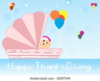 vector illustration for happy thankgiving day