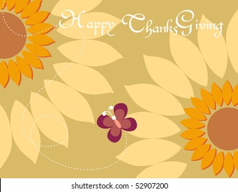 vector illustration for happy thankgiving day