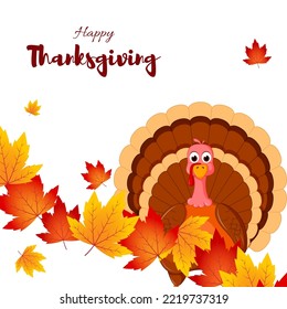 Vector illustration for Happy Thanksgiving day banner
