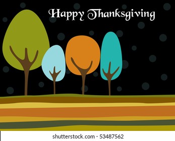 vector illustration for happy thanksgiving day
