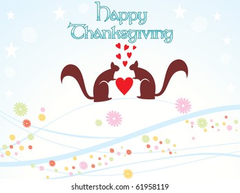 vector illustration for happy thanksgiving day celebration
