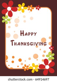 vector illustration for happy thanksgiving day