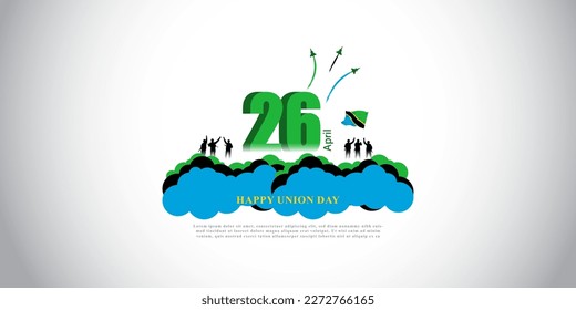 Vector illustration for happy union day Tanzania