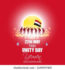 Vector illustration for Happy Unity Day Yemen. svg