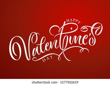 Vector illustration. Happy Valentines Day typography vector design for greeting cards and poster. Design template celebration. 