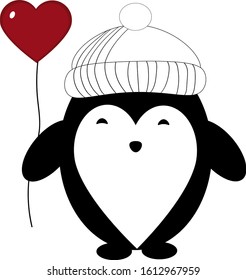 Vector illustration. Happy Valentine's Day card.