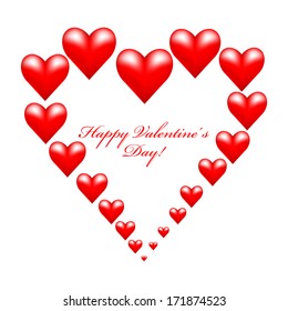 Vector illustration of Happy Valentine's Day!