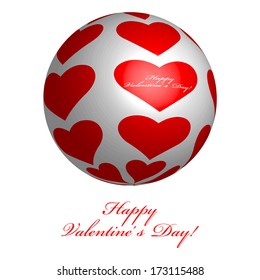 Vector illustration of Happy Valentine's Day!