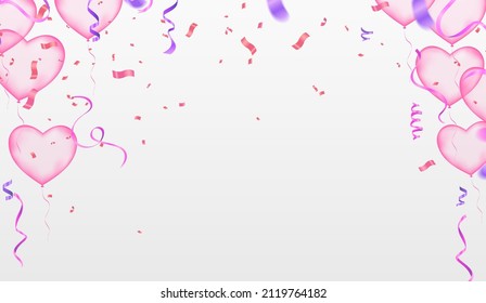 Vector illustration Happy Valentine's day background present composition for a trendy banner, poster or greeting card with space for your text