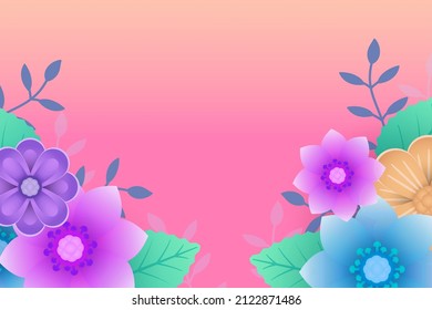 Vector illustration Happy Valentine's day background present composition for a trendy banner, poster or greeting card with space for your text