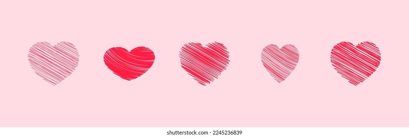 Vector illustration of Happy Valentine's Day concept rose petals background