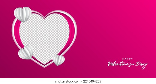 Vector illustration of Happy Valentine's Day concept rose petals background