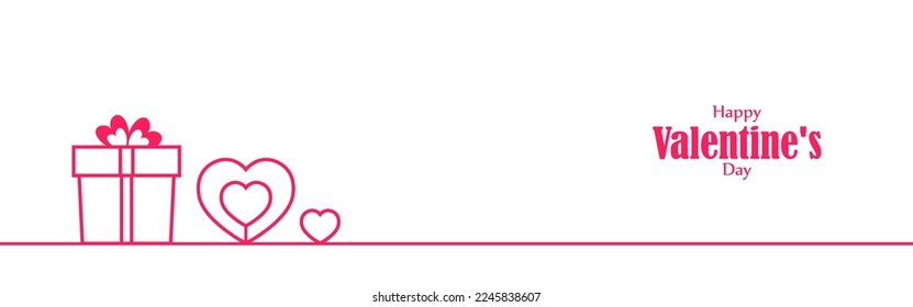 Vector illustration of Happy Valentine's Day concept rose petals background