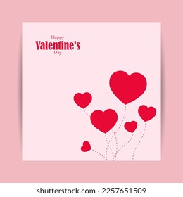 Vector illustration of Happy Valentine's Day concept background