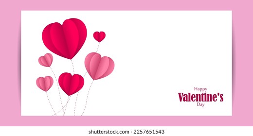 Vector illustration of Happy Valentine's Day concept background