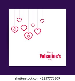 Vector illustration of Happy Valentine's Day concept background